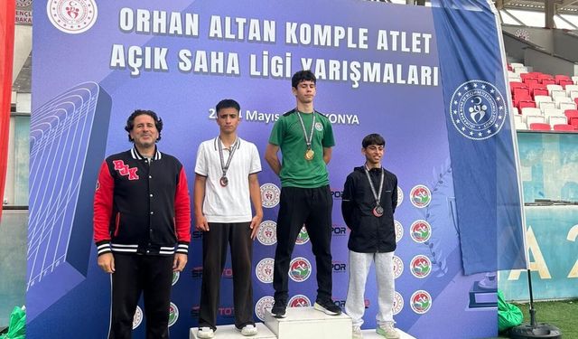 Aydınlı atletlerden Konya’da madalya yağmuru