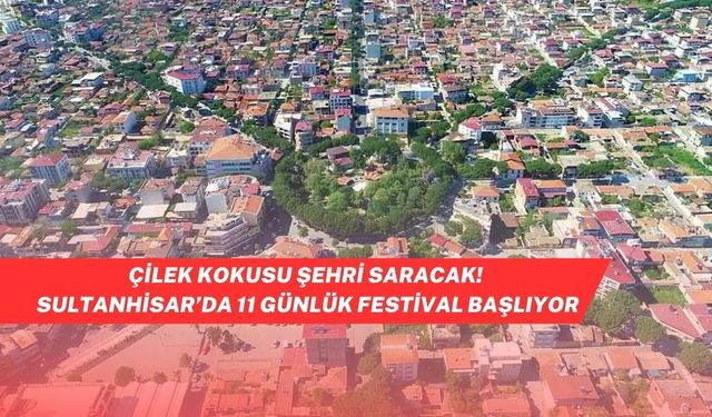 Sultanhisar’da 54. Çilek Festivali Başlıyor: Ege’de 11 Günlük Coşku Neye Sahne Olacak?