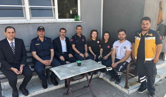 Kaymakam Polat’tan bayramda görev başındaki personele ziyaret