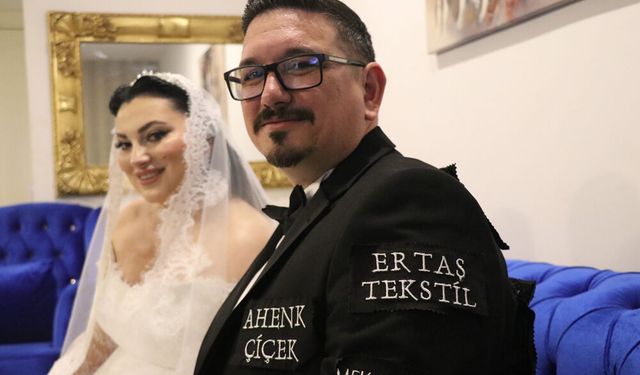 Reklam panosu gibi damat! Sponsorlu düğün