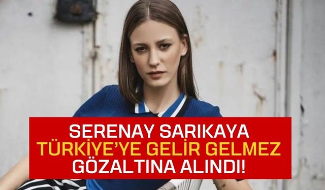 Serenay Sarıkaya Türkiye'ye Döner Dönmez Gözaltına mı Alındı, Neden Gözaltına Alındı?
