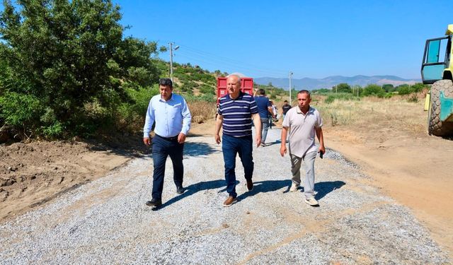 Başkan Kıvrak öncülüğünde asfaltlama çalışmaları başladı