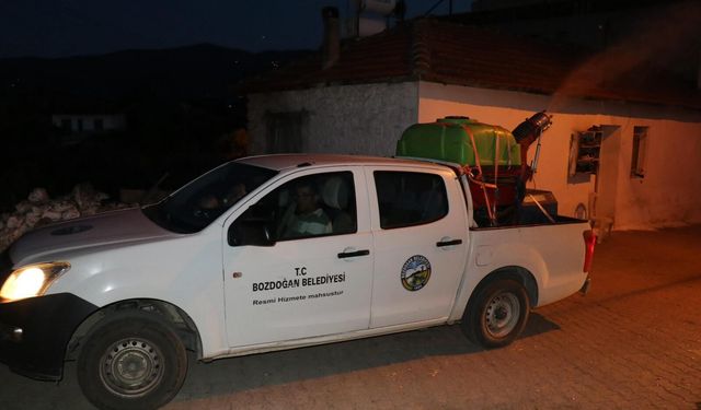 Bozdoğan Belediyesi sahada! İlaçlama çalışmaları başladı