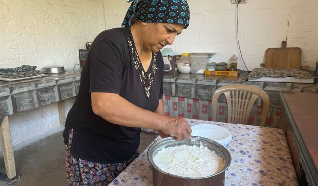 Germencik’te 10 yıllık emekle üretilen geleneksel ayran!