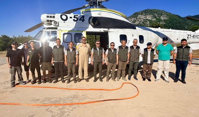 Kuşadası’nda yangın söndürme helikopteri sezona hazır