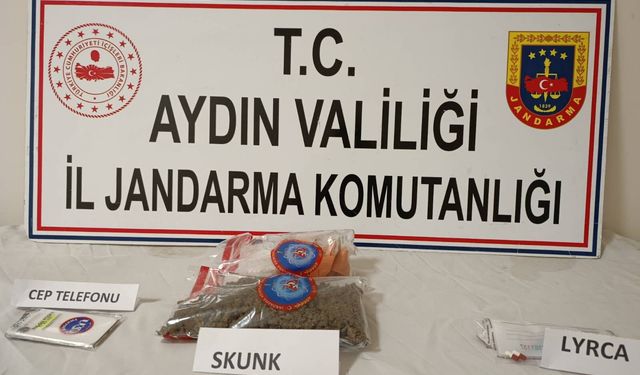 Aydın’da uyuşturucu operasyonu! Araçtan yarım kilo esrar çıktı