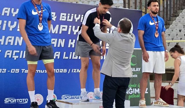 Aydınlı atlet müsabakaya damga vurdu
