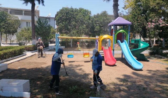 Didim Belediyesi'nden kente özenli dokunuş! Kendi üretimi çiçekler toprakla buluşuyor