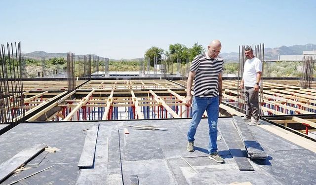 Germencik'in 20 yıllık hayali Agroport'un inşaatı yükseliyor