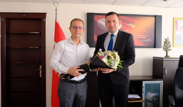 Kuyucak Kaymakamı Gülderen göreve başladı: İlk ziyaretçisi Başkan Doğanca oldu