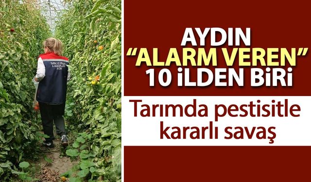 Aydın “alarm veren” 10 ilden biri! Tarımda pestisitle kararlı savaş