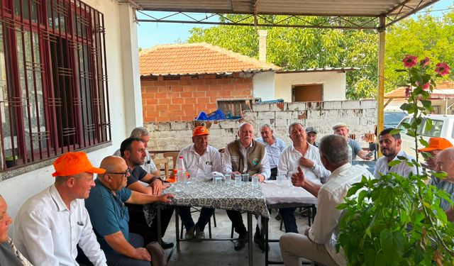 Başkan Bayraktar Çine’de yangın mağduru çiftçileri dinledi
