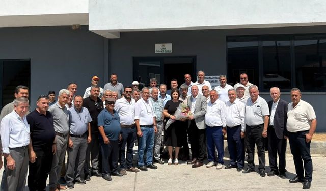 Başkan Bayraktar Çine’de: Ziraat odasını ziyaret etti