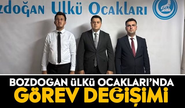 Bozdoğan Ülkü Ocakları’nda görev değişimi