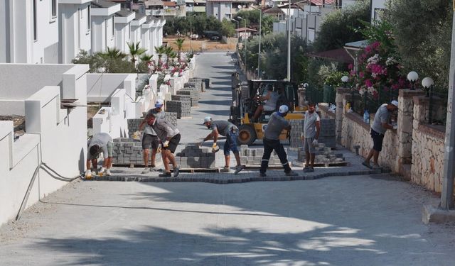 Didim Akbük parke taşı ile kaplanıyor