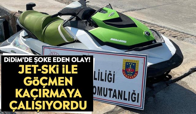 Didim’de şoke eden olay! Jet-ski ile göçmen kaçırmaya çalışıyordu