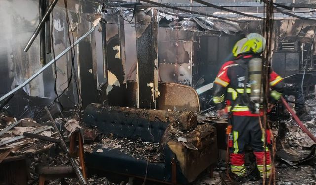 Germencik’te dumanlar yükseldi: İş yeri yangını korkuttu
