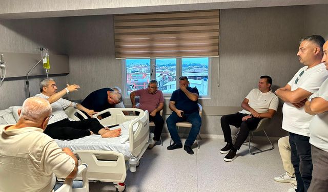 MHP’li Pehlivan’dan Haluk Alıcık’a geçmiş olsun ziyareti