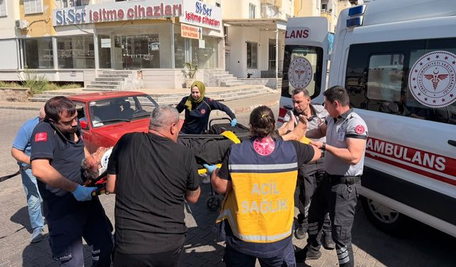 Nazilli'de otomobil bisiklete çarptı: Talihsiz sürücü hastaneye kaldırıldı