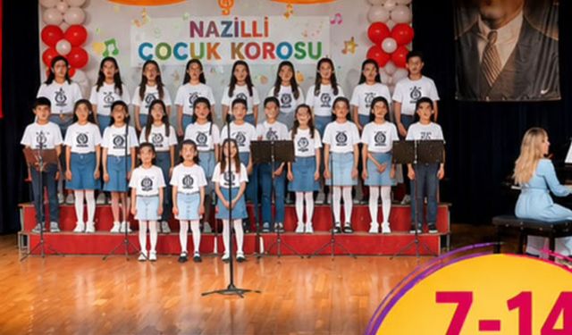 Nazilli'nin çocukları bu koroda buluşuyor: Hem eğleniyorlar hem öğreniyorlar