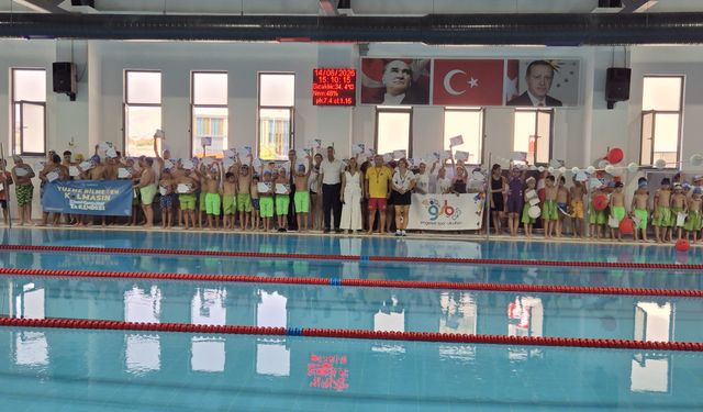Söke'de 200 öğrenci yüzme öğrendi