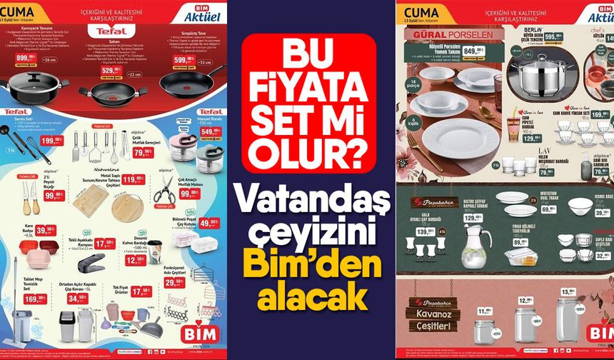 Bu fiyata set mi olur? Vatandaş çeyizini Bim’den alacak