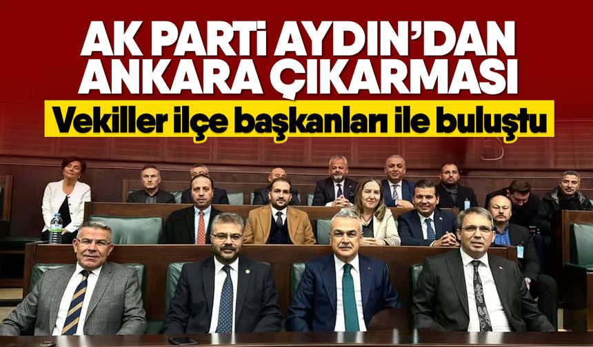 AK Parti Aydın’dan Ankara çıkarması