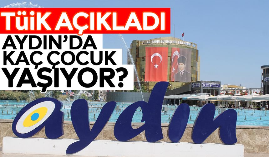 TÜİK açıkladı: Aydın’da kaç çocuk yaşıyor?