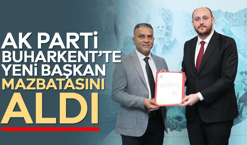AK Parti Buharkent’te yeni başkan mazbatasını aldı