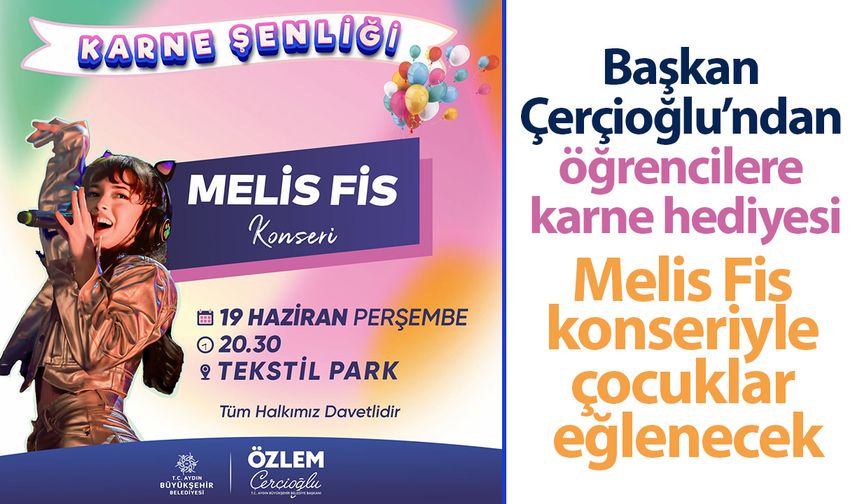 Başkan Çerçioğlu’ndan öğrencilere karne hediyesi