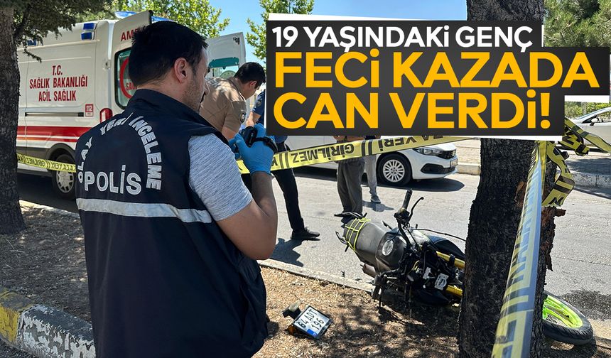 19 yaşındaki genç feci kazada can verdi!