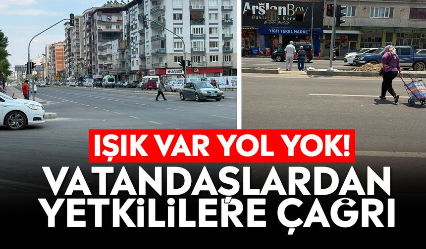 Aydın'da tamamlanan yola yaya geçidi talebi