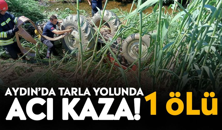 Aydın’da tarla yolunda acı kaza! 1 ölü