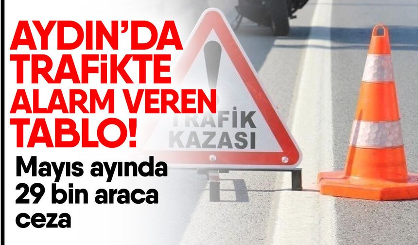 Aydın’da trafikte alarm veren tablo! Mayıs ayında 29 bin araca ceza