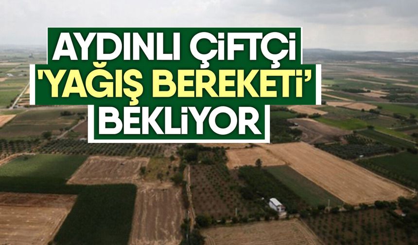 Aydınlı çiftçi 'yağış bereketi’ bekliyor