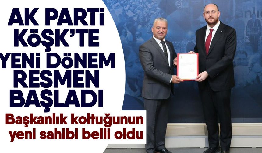 AK Parti Köşk’te yeni dönem resmen başladı