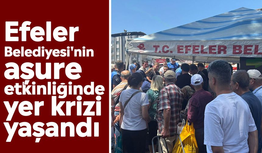Efeler’deki aşure hayrında stant gerginliği!