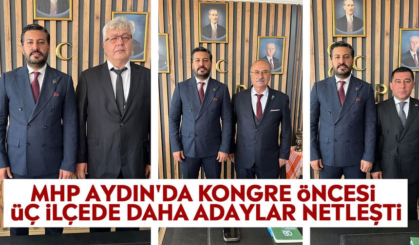 MHP Aydın'da kongre öncesi üç ilçede daha adaylar netleşti