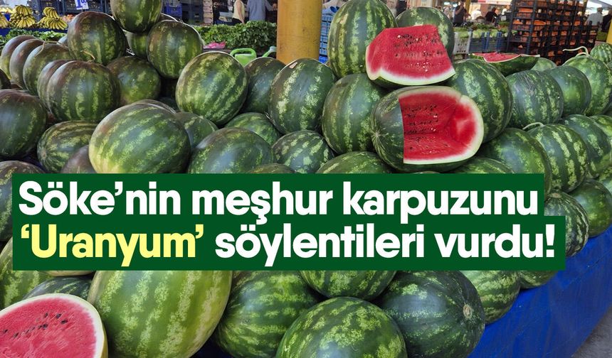 Söke’de ‘Kisir Karpuzu’ üretimi dip yaptı
