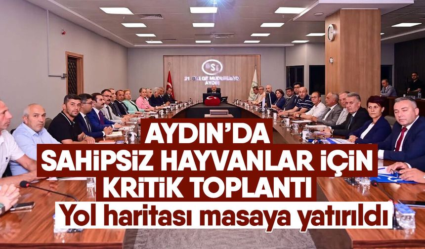 Aydın’da sahipsiz hayvanlar için kritik toplantı