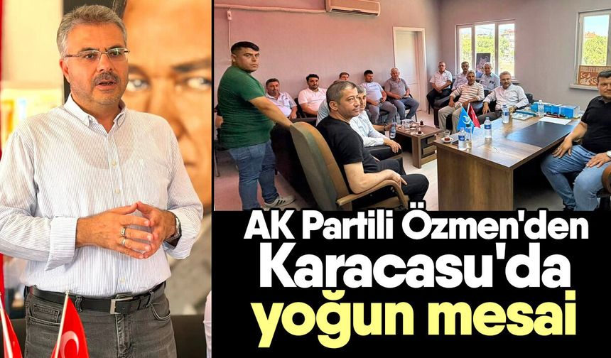 AK Partili Özmen'den Karacasu'da yoğun mesai