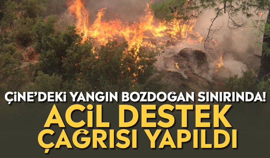 Çine’deki yangın Bozdoğan sınırında! Acil destek çağrısı yapıldı