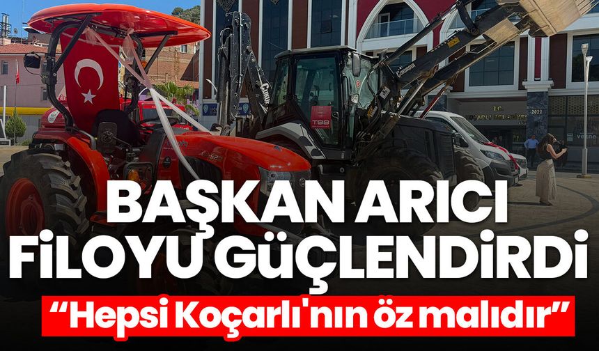 Koçarlı Belediyesi araç filosunu komple yeniledi