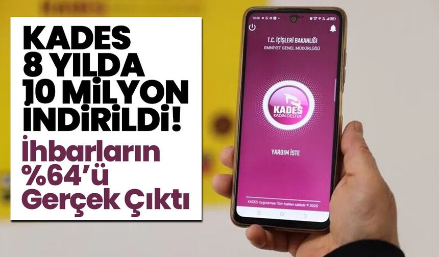KADES 8 Yılda 10 Milyon İndirildi! İhbarların %64’ü Gerçek Çıktı