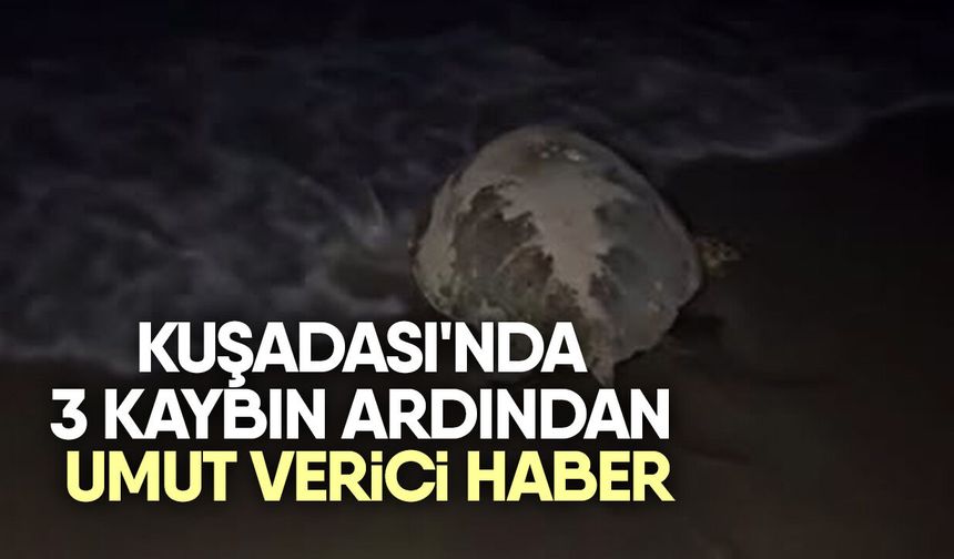 Kuşadası'nda 3 kaybın ardından umut verici haber