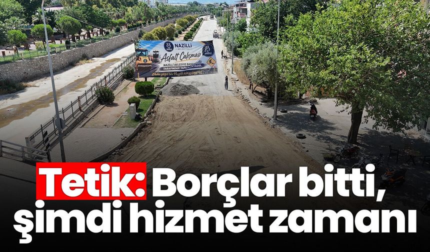 Nazilli Belediyesi’nden asfalt çalışması