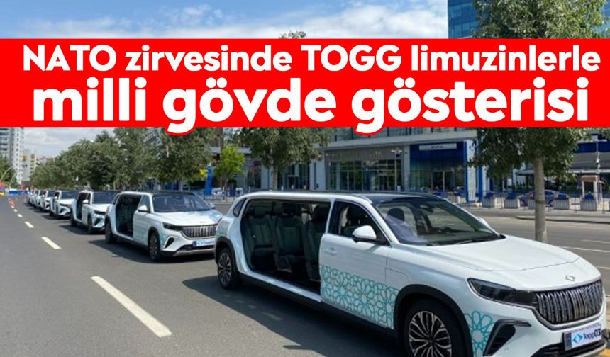 NATO zirvesinde TOGG limuzinlerle milli gövde gösterisi