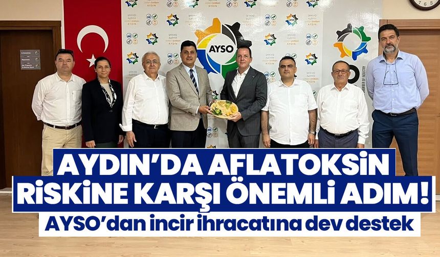 Aydın’da aflatoksin riskine karşı önemli adım! AYSO’dan incir ihracatına dev destek