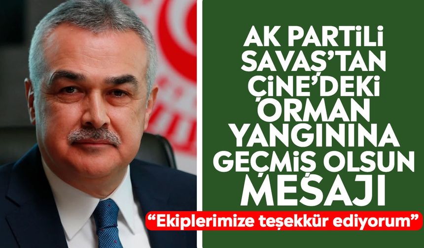 AK Partili Savaş’tan Çine’deki orman yangınına geçmiş olsun mesajı