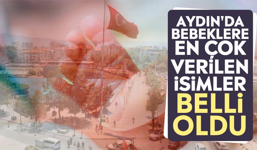 Aydın'da bebeklere en çok verilen isimler belli oldu